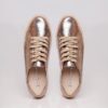 Tenis de Cuero Para Mujer Cuero Vaporiano Oro y Plataforma en Yute - Imagen 2