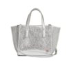 Bolso de Hombro y Mano en Cuero  - Ref. B-1513 Plata