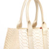 Bolso de Hombro / Manos Libres en Cuero  - Ref. B-1553 Blanco Oro - Imagen 2
