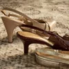 Zapato Cerrado Destalonado con Tacón Cuero  Charol - Ref. Z-3073 Vino Tinto - Imagen 2