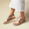 Sandalias Planas en Cuero - Ref. Z-3095 Luna