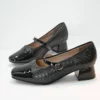 Zapato Cerrado con Tacón en Cuero- Ref. Z-3214 Negro - Imagen 2