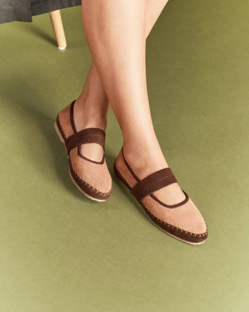 Zapato Tipo Merceditas (Mary Janes) - Ref. Z-3296 Chocolate Claro
